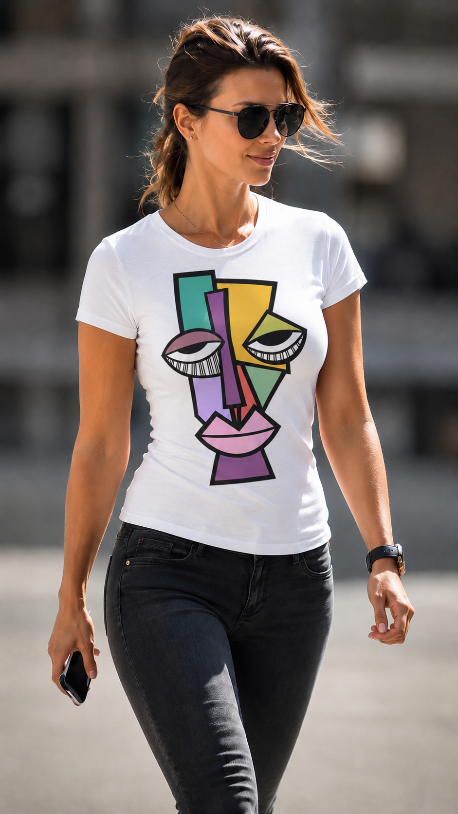 Colorful Painting Style Face