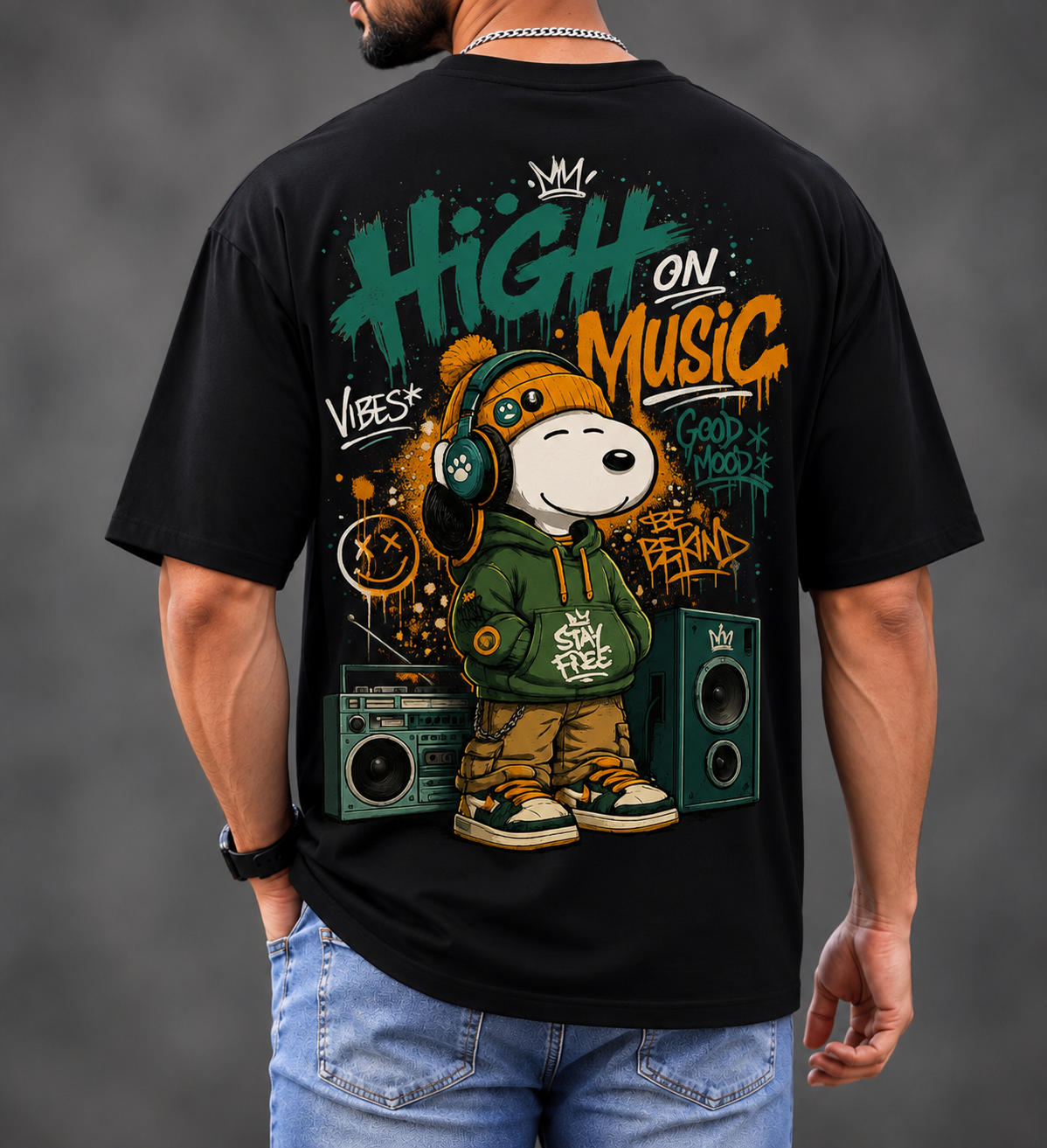 High on Music Cool Cartoon Vibe