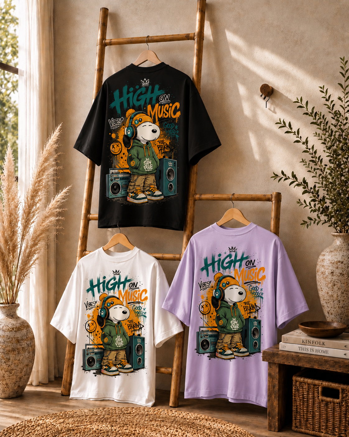 High on Music Cool Cartoon Vibe