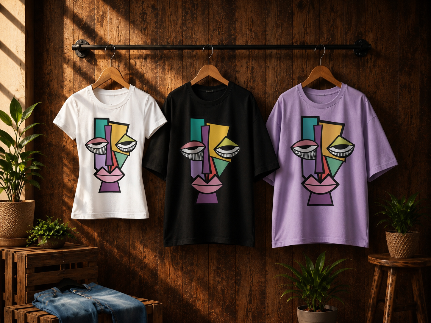 Colorful Painting Style Face