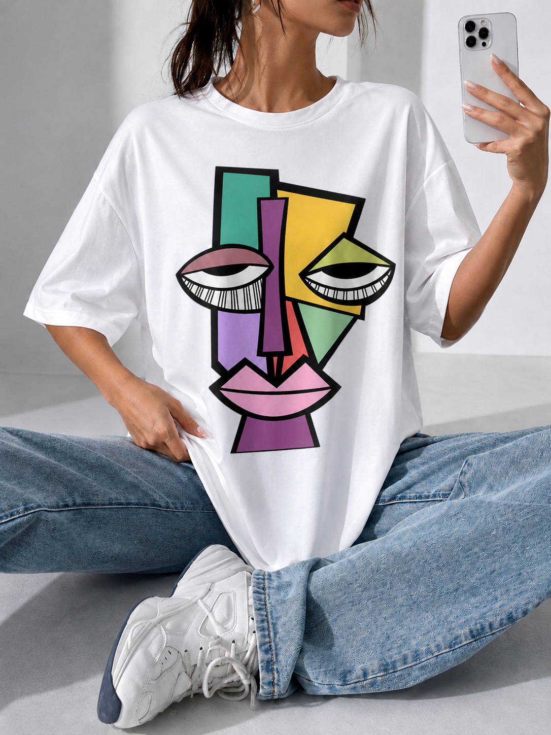 Colorful Painting Style Face