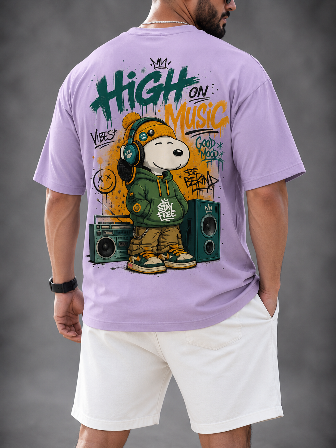 High on Music Cool Cartoon Vibe